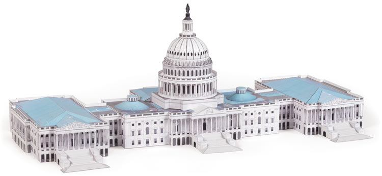 US Capitol paper model