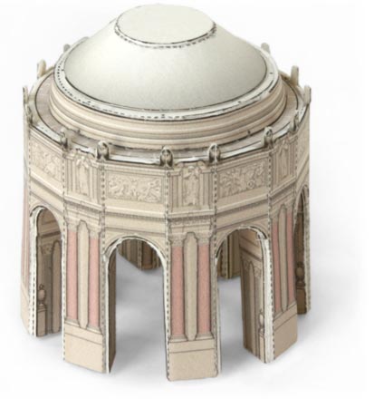 Palace of Fine Arts model